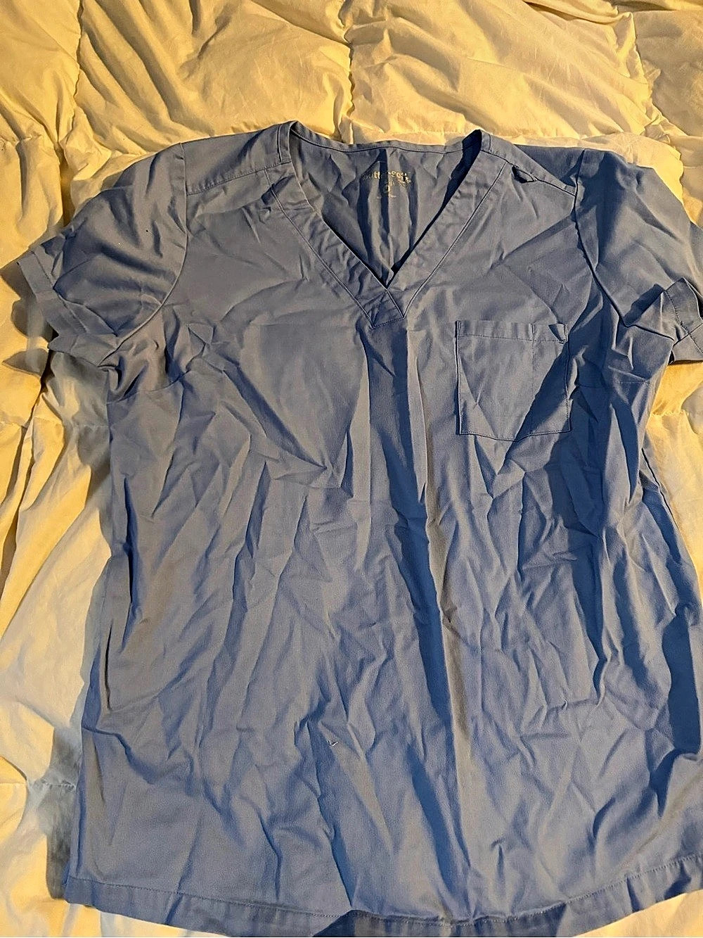 Blue Short Sleeve scrub Top Like New